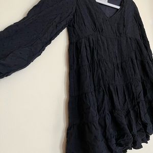 Urban Outfitters black tiered blouse